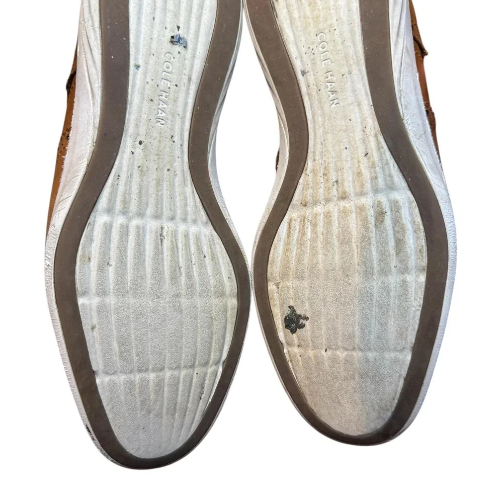 Cole Haan Grand.OS Shoes Mens Size 10.5‎ Brown Leather Wingtip Sneakers C26930
